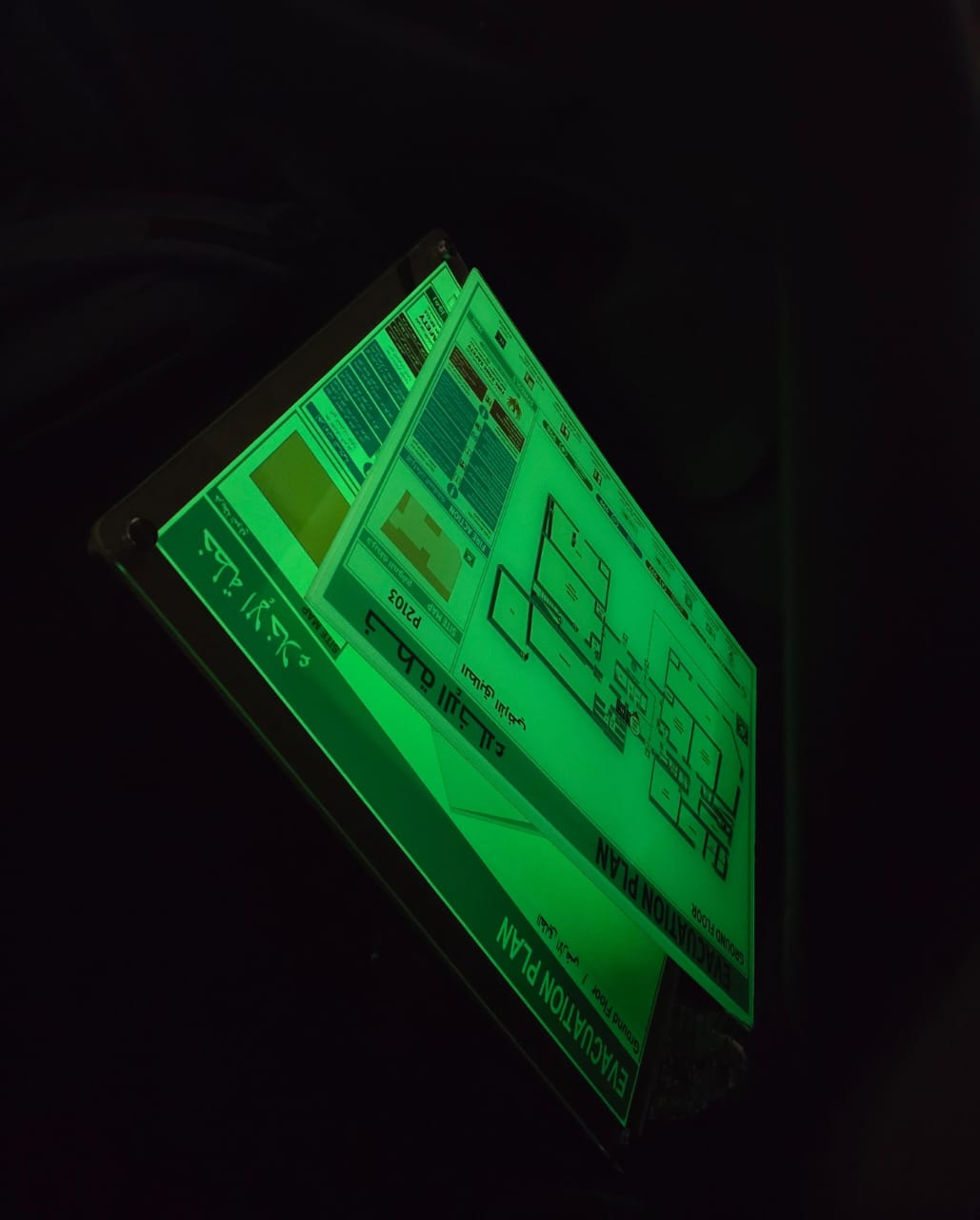 3D Fire Evacuation Plans signage